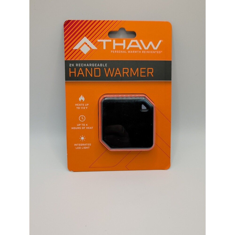 THAW 2K Rechargeable Hand Warmer up to 4 hours of Heat / LED Light NEW